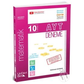 Üç Dört Beş Yayınları AYT Matematik 10 Deneme