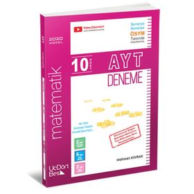 Üç Dört Beş Yayınları AYT Matematik 10 Deneme
