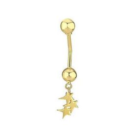 Üç Yıldız Göbek Piercing