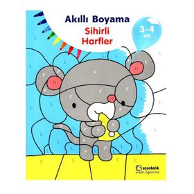Uçanbalık Yayınları 3-4 Yaş Akıllı Boyama Sihirli Harfler