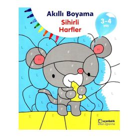 Uçanbalık Yayınları 3-4 Yaş Akıllı Boyama Sihirli Harfler