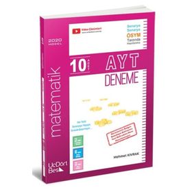 ÜçDörtBeş Yayınları AYT Matematik 10 Deneme