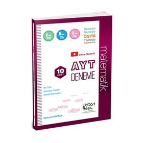 ÜçDörtBeş Yayınları AYT Matematik 10 Deneme