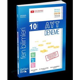 Üçdörtbeş Yayınları AYT Onlu Fen Bilimleri Deneme
