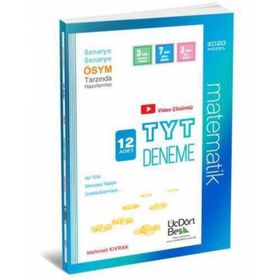 ÜçDörtBeş Yayınları TYT 12 Adet Matematik Deneme
