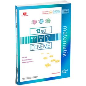 ÜçDörtBeş Yayınları TYT 12 Adet Matematik Deneme
