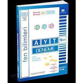 Üçdörtbeş Yayınları TYT Fen Bilimleri AYT Fen Bilimleri Deneme Sınavı