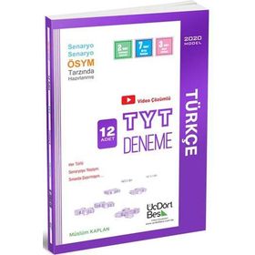 ​ÜçDörtBeş Yayınları TYT Türkçe Video Çözümlü 12 Deneme