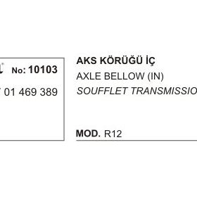 Üçel 10103 Renault Clio İç Aks Körüğü