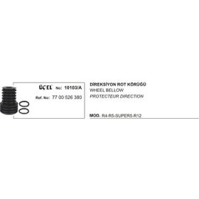 Üçel 10103A Renault R12 Direksiyon Rot Körüğü