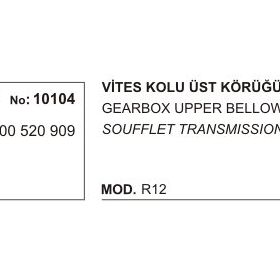 Üçel 10104 Renault R12 Vites Kol Körüğü
