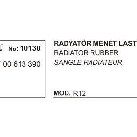 Üçel 10130 Renault R12 Radyatör Mesnet Lastiği