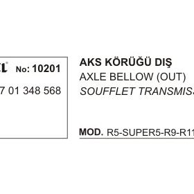 Üçel 10201 Renault Kangoo Dış Aks Körüğü