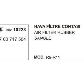 Üçel 10223 Renault R9 Hava Filtre Contası