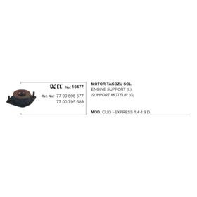 Üçel 10477 Renault Clio Şanzıman Takozu