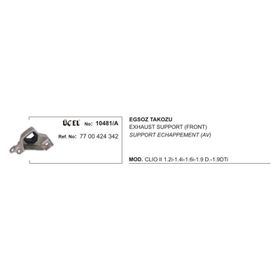 Üçel 10481A Renault Clio Egzoz Takozu