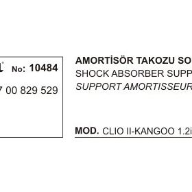 Üçel 10484 Renault Clio Amortisör Takozu