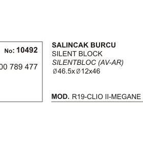 Üçel 10492 Renault Clio Salıncak Burcu
