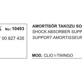 Üçel 10493 Renault Clio Amortisör Takozu
