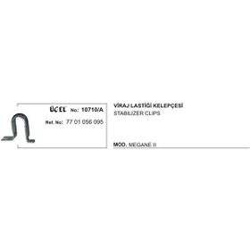 Üçel 10710A Renault Megane Viraj Lastiği Kelepçesi