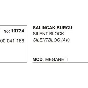 Üçel 10724 Renault Megane Salıncak Burcu
