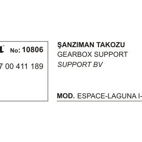 Üçel 10806 Renault Laguna Şanzıman Takozu