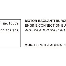 Üçel 10809 Renault Laguna Motor Bağlantı Burcu