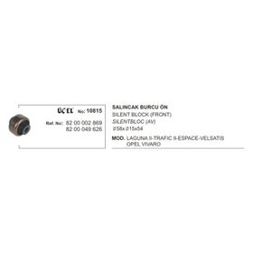 Üçel 10815 Renault Laguna Ön Salıncak Burcu