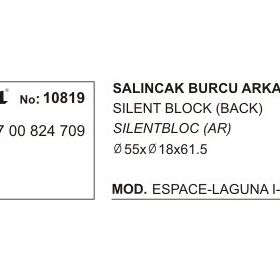 Üçel 10819 Renault Laguna Arka Motor Beşiği Burcu