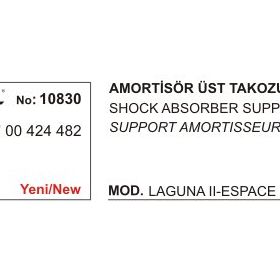 Üçel 10830 Renault Laguna Üst Amortisör Takozu
