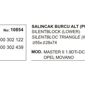 Üçel 10854 Renault Master Alt Salıncak Burcu