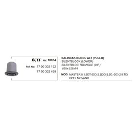 Üçel 10854 Renault Master Alt Salıncak Burcu