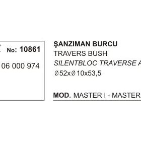 Üçel 10861 Renault Master Şanzıman Burcu