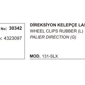 Üçel 30342 4323097 Fiat M131 SLX 131 Sol Direksiyon Kelepçe Lastiği