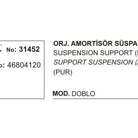 Üçel 31452 Fiat Doblo Ön Amortisör Takozu