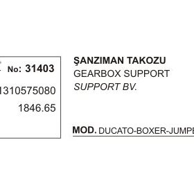 Üçel Fiat Ducato 31403 Boxer Jumper Dizel TD 94 Şanzıman Takozu