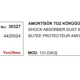 Üçel Fiat M131 30327 Amortisör Körüğü