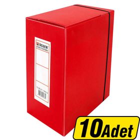 Üçgen 29x40x9 cm Kırmızı 10'lu Arşivleme Kutusu