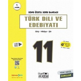 Üçgen Akademi 11. Sınıf Türk Dili ve Edebiyatı Konu Özetli Soru Bankası