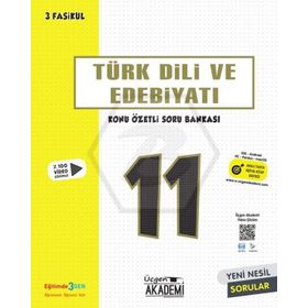 Üçgen Akademi 11. Sınıf Türk Dili ve Edebiyatı Konu Özetli Soru Bankası