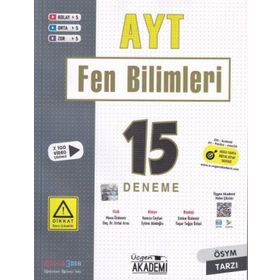Üçgen Akademi 2022 AYT Fen Bilimleri 15 Adet Deneme Sınavı