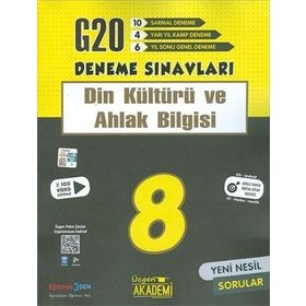 Üçgen Akademi 8. Sınıf LGS Din Kültürü ve Ahlak Bilgisi 20'li Deneme Sınavı
