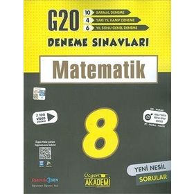 Üçgen Akademi 8. Sınıf LGS Matematik 20'li Deneme Sınavı