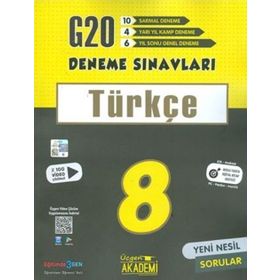 Üçgen Akademi 8. Sınıf LGS Türkçe 20 Deneme Sınavı