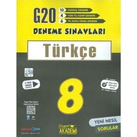 Üçgen Akademi 8. Sınıf LGS Türkçe 20 Deneme Sınavı