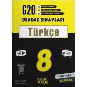 Üçgen Akademi 8. Sınıf LGS Türkçe 20 Deneme Sınavı