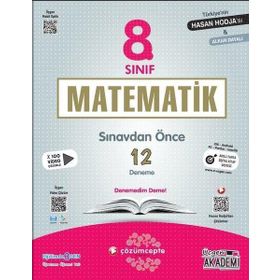 Üçgen Akademi 8. Sınıf Matematik Sınavdan Önce 12 Deneme