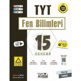 Üçgen Akademi Tyt Fen Bilimleri 15 Adet Deneme Sınavı