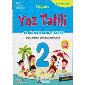 Üçgen Yayıncılık 2. Sınıf Yaz Tatili 12 Haftalık Tekrar + Deneme