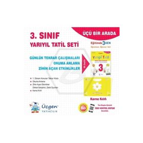 Üçgen Yayıncılık 3. Sınıf Yarıyıl Tatil Günlük Tekrar Çalışmaları